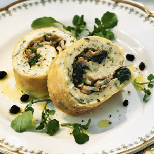 Chicken Roulade with Herbs and Cheese