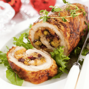 Chicken Roulade with Apricots/Prunes